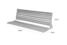 Load image into Gallery viewer, MaximaVida folding facade bench Jordaan with backrest 150 cm

