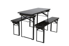 Load image into Gallery viewer, MaximaVida foldable picnic set Berlin 120 cm black - FSC certified
