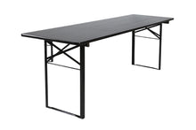 Load image into Gallery viewer, MaximaVida foldable picnic table Berlin 200 x 70 cm black - FSC certified

