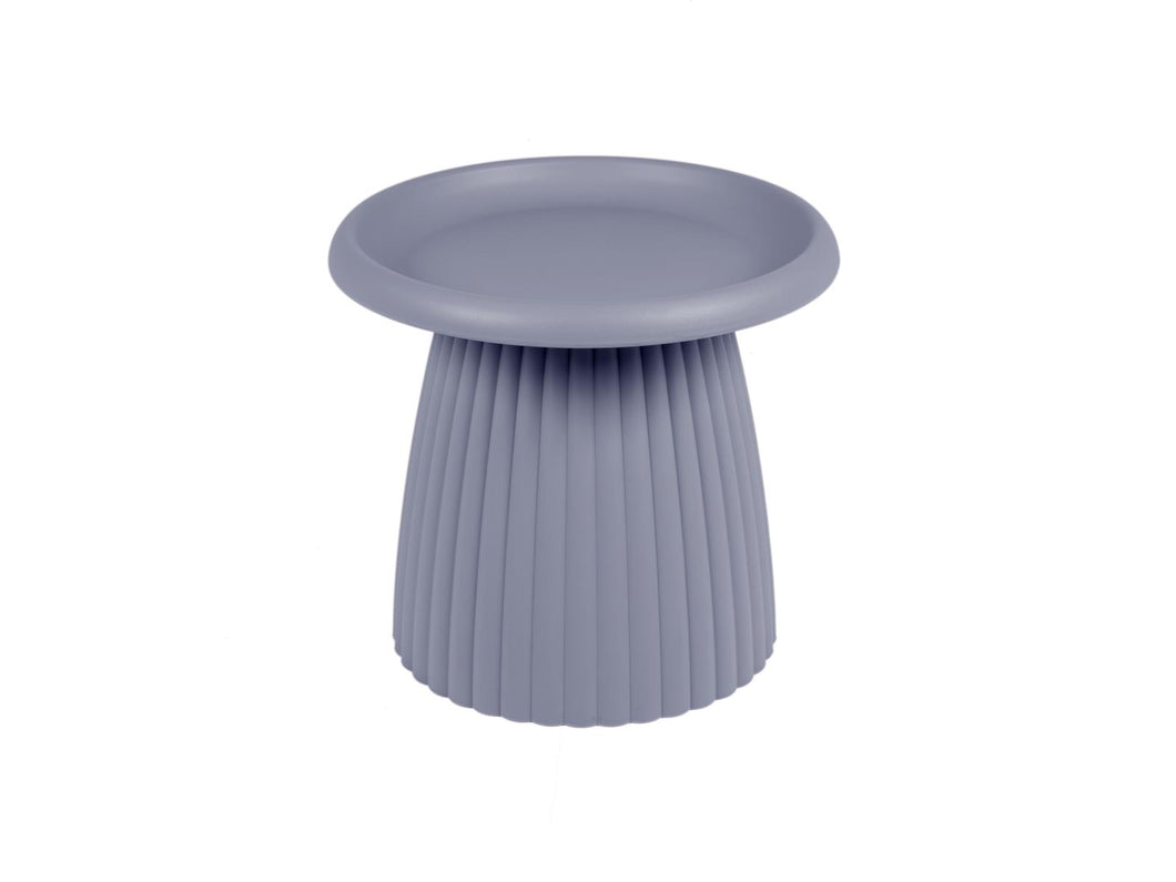 MaximaVida plastic side table Mila round 50 cm mouse grey