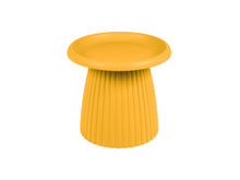 Load image into Gallery viewer, MaximaVida plastic side table Mila round 50 cm ochre yellow
