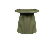 Load image into Gallery viewer, MaximaVida plastic side table Mila round 50 cm olive green
