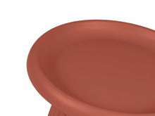 Load image into Gallery viewer, MaximaVida plastic side table Mila round 50 cm rust brown
