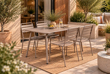 Load image into Gallery viewer, MaximaVida metal garden furniture set Max taupe 150 cm
