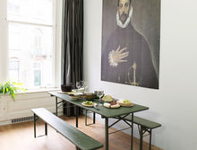 Load image into Gallery viewer, MaximaVida foldable picnic set Berlin 200 cm olive green- FSC certified
