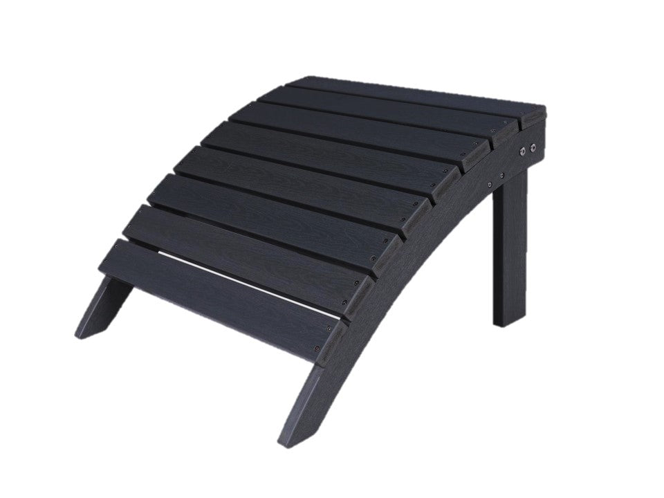 MaximaVida plastic Adirondack footrest Montreal black – luxurious design