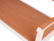 Load image into Gallery viewer, MaximaVida aluminium garden bench Bermuda 120 cm ivory
