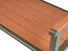 Afbeelding in Gallery-weergave laden, MaximaVida aluminium tuinbank Bermuda 120 cm olijfgroen
