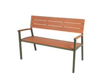 Load image into Gallery viewer, MaximaVida aluminium garden bench Bermuda 120 cm olive green
