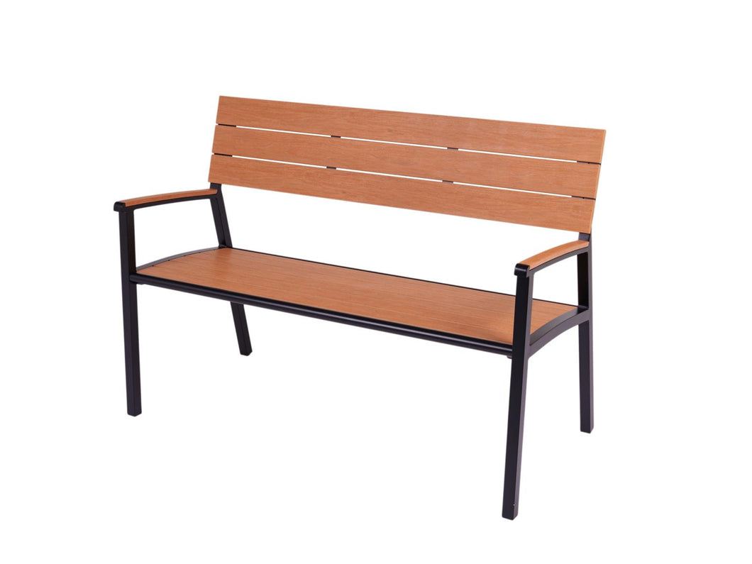 MaximaVida aluminium garden bench Bermuda 120 cm black