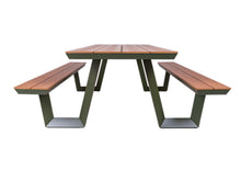Load image into Gallery viewer, MaximaVida aluminium picnic table Bermuda 200 cm olive green
