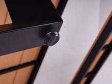 Lade das Bild in den Galerie-Viewer, MaximaVida Aluminium Picknicktisch Bermuda 200 cm schwarz
