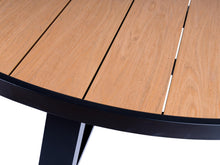 Load image into Gallery viewer, MaximaVida round aluminium picnic table Bermuda Ø 250 cm black
