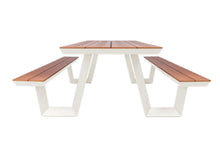 Load image into Gallery viewer, MaximaVida aluminium picnic table Bermuda 200 cm ivory
