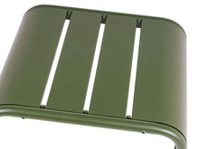 Lade das Bild in den Galerie-Viewer, MaximaVida Beistelltisch Hocker Max aus Metall 45 cm oliv grün
