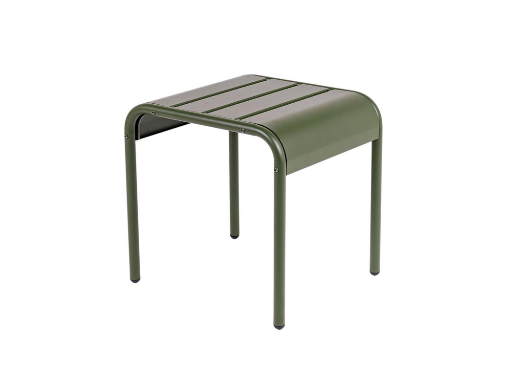 MaximaVida metal side table stool Max 45 cm olive green