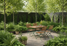 Load image into Gallery viewer, MaximaVida foldable acacia garden set Toscana 120 cm olive green - chairs without armrest
