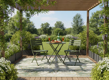 Load image into Gallery viewer, MaximaVida foldable round bistro set Max olive green 70 cm - heavy duty version
