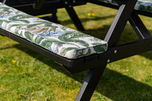 Load image into Gallery viewer, MaximaVida set of 2 picnic table cushions Bliss 120 x 27,5 x 5 cm - 2 pieces - water repellent
