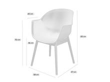 Load image into Gallery viewer, MaximaVida dining chair Cuyp XXL ecru oak chair legs - 2 pieces
