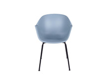 Load image into Gallery viewer, MaximaVida dining chair Cuyp XXL ice blue tube frame legs - 2 pieces
