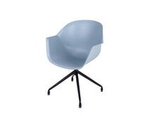Load image into Gallery viewer, MaximaVida dining chair Cuyp XXL ice blue swivel frame legs - 2 pieces
