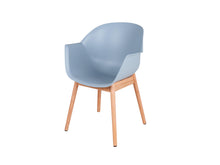 Load image into Gallery viewer, MaximaVida dining chair Cuyp XXL ice blue oak chair legs - 2 pieces
