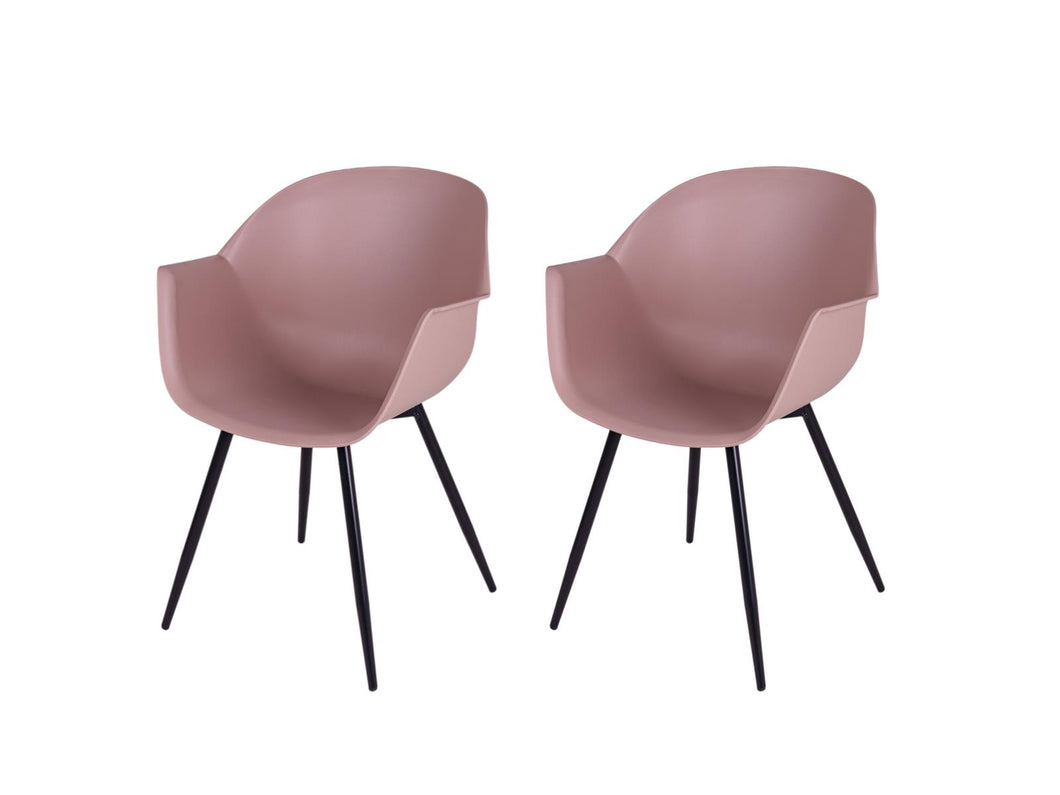MaximaVida dining chair Cuyp XXL dusky pink conical chair legs - 2 pieces