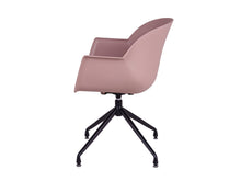 Load image into Gallery viewer, MaximaVida dining chair Cuyp XXL dusky pink swivel frame legs - 2 pieces
