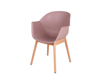 Load image into Gallery viewer, MaximaVida dining chair Cuyp XXL dusky pink oak chair legs - 2 pieces
