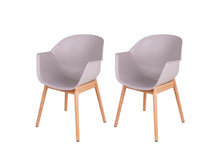 Load image into Gallery viewer, MaximaVida dining chair Cuyp XXL taupe oak chair legs - 2 pieces
