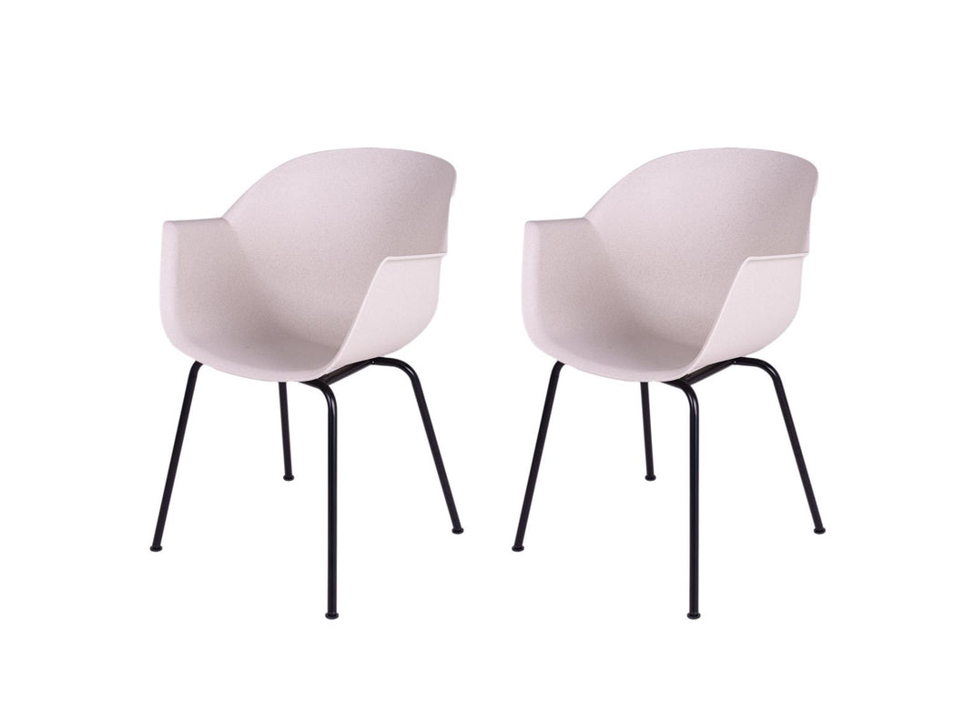 MaximaVida dining chair Cuyp XXL wheat tube frame chair legs - 2 pieces