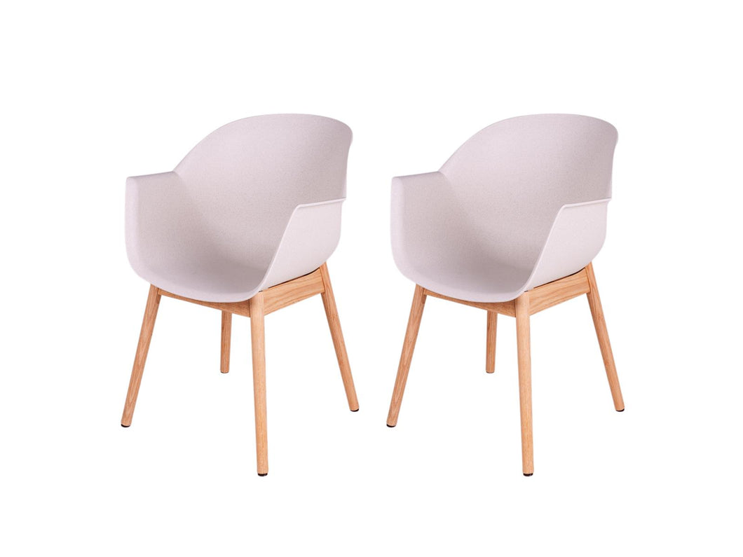 MaximaVida dining chair Cuyp XXL wheat oak chair legs - 2 pieces