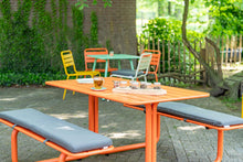 Load image into Gallery viewer, MaximaVida picnic table set of cushions Antro 200 x 30 x 4 cm - water repellent - 2 pieces	
