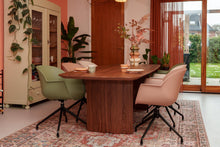 Load image into Gallery viewer, MaximaVida dining chair Cuyp XXL dusky pink swivel frame legs - 2 pieces
