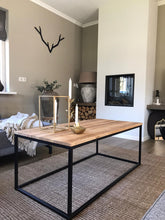 Load image into Gallery viewer, MaximaVida rectangular coffee table Kiev 120 cm x 60 cm - rustic oak veneer
