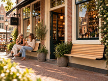 Lade das Bild in den Galerie-Viewer, MaximaVida Klappbare Wandbank Jordaan mit Rückenlehne 100 cm
