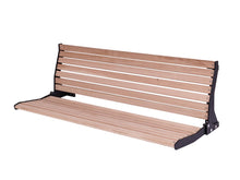 Load image into Gallery viewer, MaximaVida folding facade bench Jordaan with backrest 150 cm
