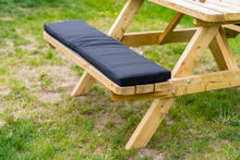 Load image into Gallery viewer, MaximaVida picnic table set of cushions Havana black 120 x 27,5 x 5 cm - water repellent - 2 pieces
