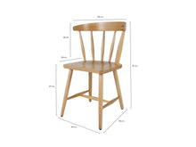 Load image into Gallery viewer, MaximaVida wooden chair Maximus clear varnish – box per 2
