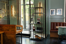 Load image into Gallery viewer, MaximaVida industrial wall cabinet Chicago 80 x 45 x 190 cm black - 150 kg carrying capacity
