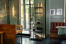 Load image into Gallery viewer, MaximaVida industrial wall cabinet Chicago 80 x 45 x 190 cm black - 150 kg carrying capacity
