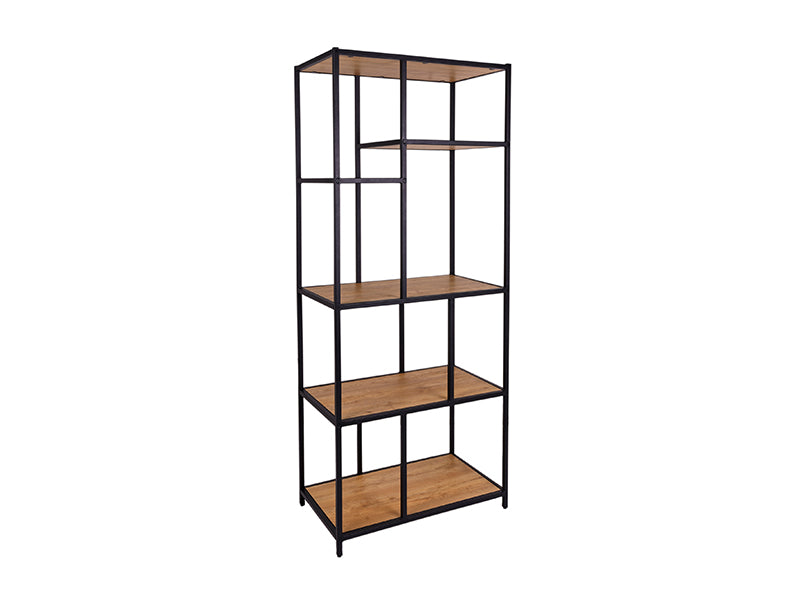 OUTLET - MaximaVida industriële wandkast Kiev 80 x 45 x 190 cm eiken - 150 kg draagkracht