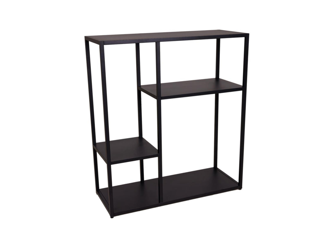 OUTLET - MaximaVida metalen wandkast Finn 90 x 35 x 100 cm zwart