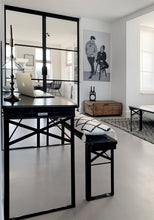 Load image into Gallery viewer, MaximaVida foldable picnic set Berlin 120 cm black - FSC certified
