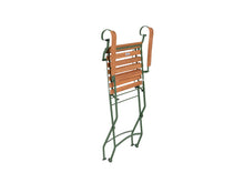 Load image into Gallery viewer, MaximaVida foldable garden chair Toscana with armrest olive green 2 pieces
