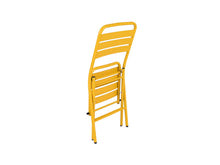 Load image into Gallery viewer, MaximaVida foldable round bistro set Max ochre yellow 70 cm - heavy duty version
