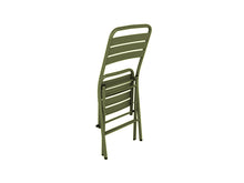 Load image into Gallery viewer, MaximaVida foldable round bistro set Max olive green 70 cm - heavy duty version
