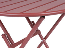 Afbeelding in Gallery-weergave laden, MaximaVida inklapbare metalen ronde tuintafel Max 70 cm terracotta
