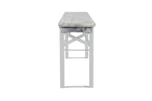 Lade das Bild in den Galerie-Viewer, MaximaVida klappbare Picknickbank Berlin, whitewash, 120 x 25 cm
